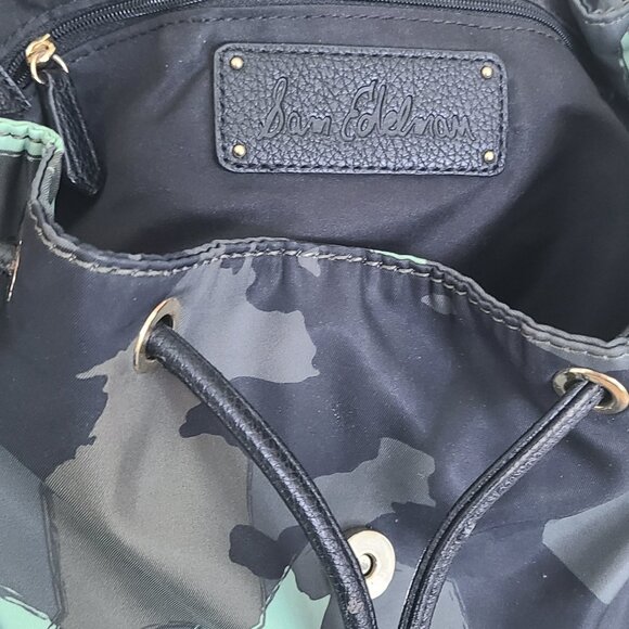 Sam Edelman Camo Backpack with Croc‑Embossed Flap & Gold Hardware main image 9